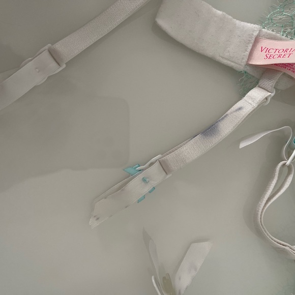 Victorias Secret Very Sexy white/mint garter belt XS - Picture 4 of 5